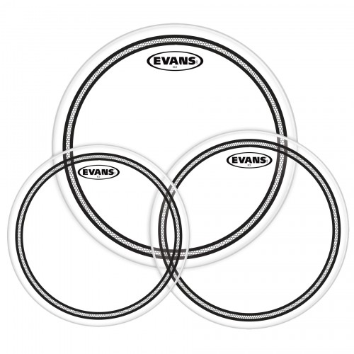 Evans - naciągi EC2S Clear RockPack zestaw 10'' 12'' 16''