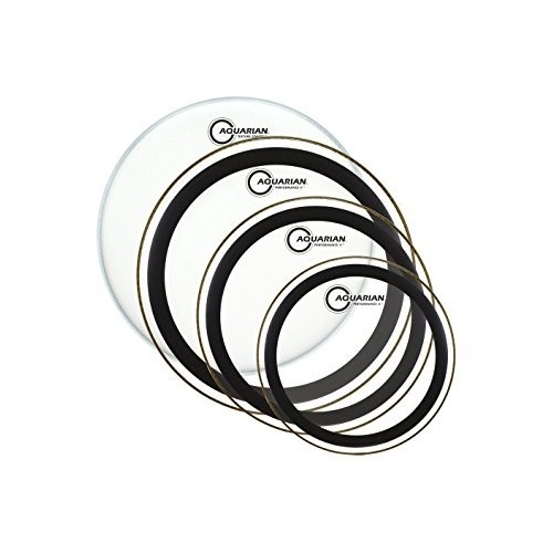 Aquarian - Performance II Clear Tom Pak 10 12 14 + Texture Coated 14" PF-A