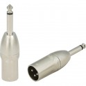 Roxtone redukcja wtyku RA2XMJM jack mono-XLR męski
