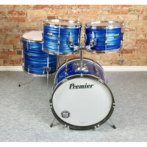 Premier - perkusja Olympic Royal Blue Swirl vintage - lata 70.