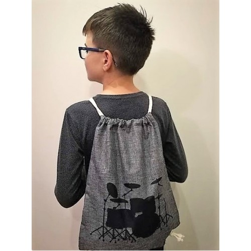 Zebramusic - wodoodporny worek z motywem perkusyjnym