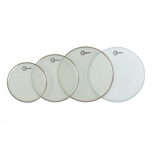 Aquarian -  Response 2 Clear TomPak 10 12 16 + Texture Coated 14" RSP2-C