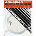 Aquarian - naciągi Response 2 Clear Tom Pak 12 13 16 + Texture Coated 14" RSP2-B