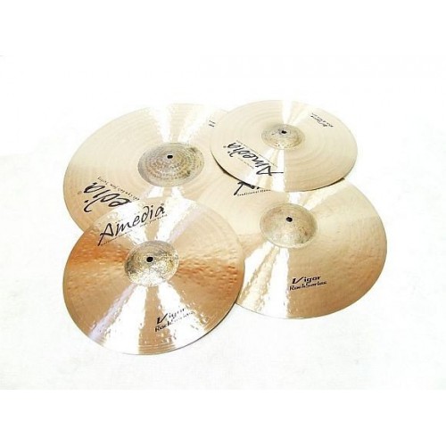 Amedia - zestaw talerzy Vigor Rock Set 14'' 16'' 20'' + Splash 8" i pokrowiec