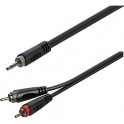 Roxtone - kabel mini jack - 2x RCA stereo 3m RAYC150L3