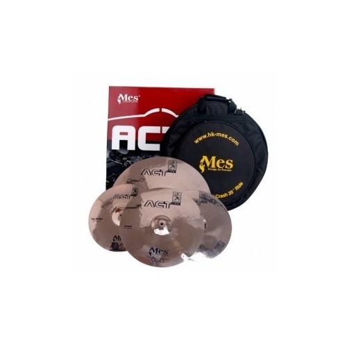 Mes - zestaw talerzy ACT Rock Set 14'' 16'' 20'' + pokrowiec