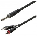 Roxtone - kabel jack - 2x RCA stereo 1m RAYC110L1