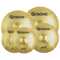 Groove Cymbals - Zestaw cichych talerzy Mute Gold 14" 16" 18'' 20"