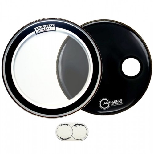Aquarian - Super Kick II 22'' + Regulator Black 22" Pack