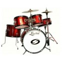 Ever Play - perkusja dla dzieci Junior Kit Pro - Metallic Red
