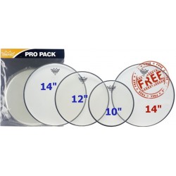 Remo - Ambassador Clear Pro-Pack Fusion 10'' 12'' 14'' + 14"