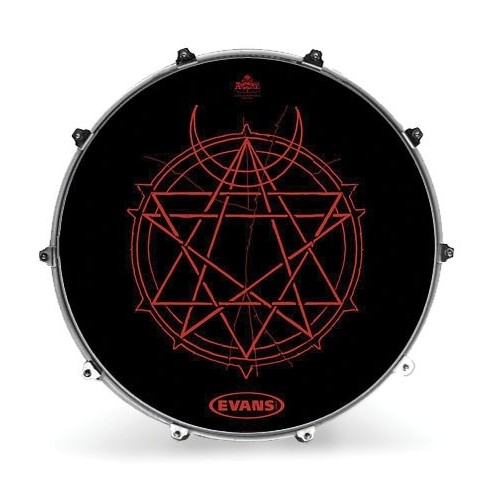 Evans - Naciąg rezonansowy Inked - Hexogram 22''