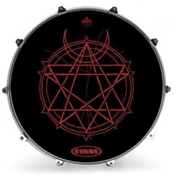 Evans - Naciąg rezonansowy Inked - Hexogram 22''