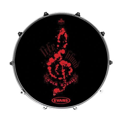 Evans - Naciąg rezonansowy Inked - Life Blood 22''