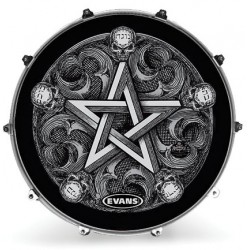 Evans - Naciąg rezonansowy Inked - Seers Hex 22''