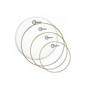 Aquarian - naciągi Super 2 Clear Tom Pak 10 12 16 + Texture Coated 14" S2-C