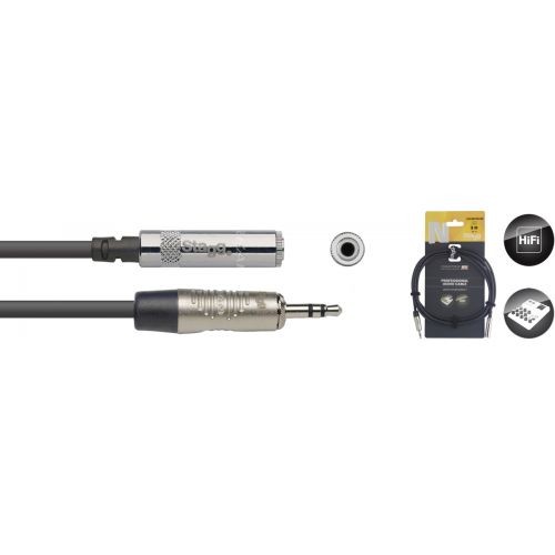 Stagg - przedłużacz Jack mini stereo żeński &ndash; Jack mini stereo męski 3M