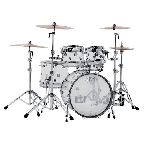 DW Design Series 22" Clear Acrylic Shellset
