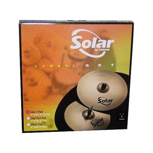 Sabian - Solar 2-pack Hihat 14&rdquo; Crash 16&rdquo;