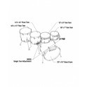 Tama - perkusja Limited Starclassic Performer Shellset MBS52RZBNSCRW