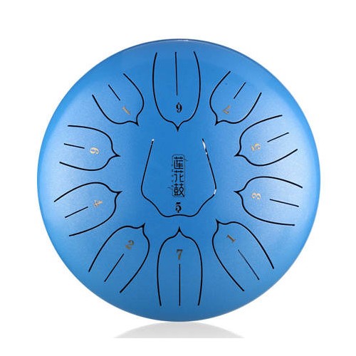 Hluru - Lotus tongue drum 10" 11 ton&oacute;w Sky Blue