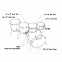 Tama Starclassic Performer Shellset 22" MBS52RZS-DCF