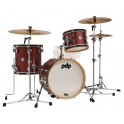 PDP by DW  Concept Classic 18" 12" 14" Shellset Ox Blood Stain w/Ebony hoop