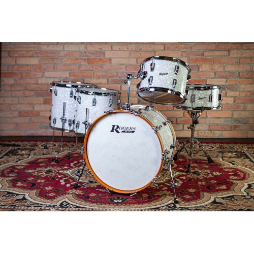 Rogers Powertone White Marine Shellset 22" 13" 14" 16"