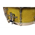 Polmuz  Model 2 werbel klonowy 14" x 6.5" Gold Sparkle