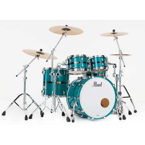 Pearl Masters Maple Pure Shellpack 22" Aqua Turquoise Stripe