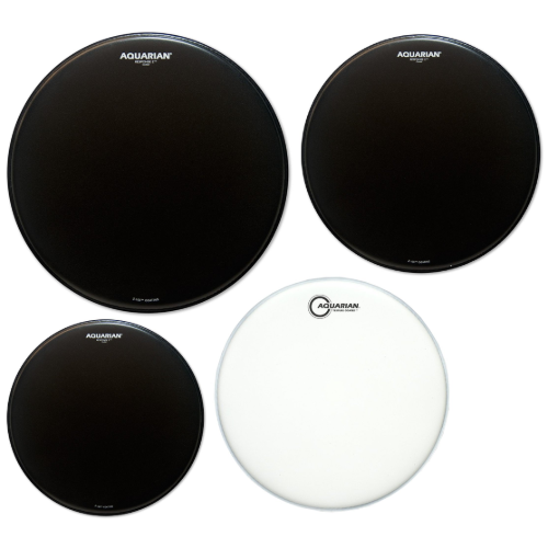Aquarian - Response 2 Coated Tom Pack 12,13,16 + Text. Coated 14" TCRSP2-B