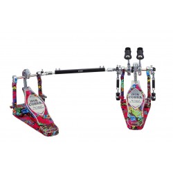 Tama Stopa podw&oacute;jna 50th Limited Iron Cobra Power Glide Marble Psychedelic Rainbow 
