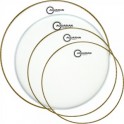 Aquarian - naciągi Super II Clear Power Fusion Tom Pak 10 12 14 + Texture Coated 14" S2-C