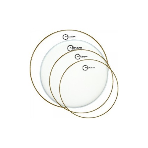 Aquarian - naciągi Super 2 Clear Tom Pak 12 13 16 + Texture Coated 14" S2-B