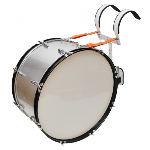 Ever Play - Bęben marszowy 24" x 12" srebrny AD-107