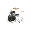 Tama - Imperialstar 20" Blacked Out Black /Bl. Nickel HW + MEINL HCS set