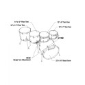 Tama Starclassic Performer Shellset 22" Piano Black MBS52RZS-PBK