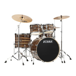 TAMA Imperialstar 22" Coffee Teak Wrap + MEINL HCS set