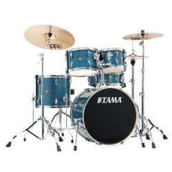 TAMA Imperialstar 20" Hairline Blue + MEINL HCS set