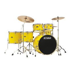 Tama - perkusja Imperialstar 22" IP62KH6W Electric Yellow + talerze Meinl HCS