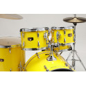 Tama - perkusja Imperialstar 22" IP62KH6W Electric Yellow + talerze Meinl HCS