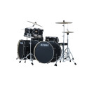 Tama Imperialstar 2 x 22" Blacked Out Black /Bl. Nickel HW set 7-częśćiowy + MEINL HCS set