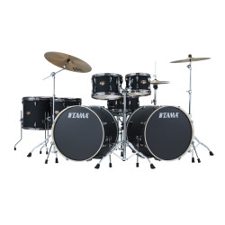 Tama Imperialstar 2 x 22" Blacked Out Black /Bl. Nickel HW set 7-częściowy + MEINL HCS set
