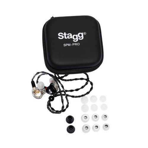 Stagg - douszne monitory słuchawkowe SPM-PRO czarne