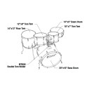 TAMA Imperialstar 20" Hairline Black + MEINL HCS set