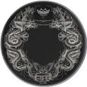 Remo naciąg rezo Tattoo Dragon Skyn On Black 20"