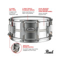 Pearl - werbel Duolux Chrome over Brass 14"x6.5"