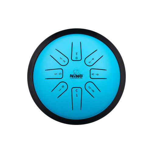 NINO Percussion Steel Tongue Drum 7'' - Blue