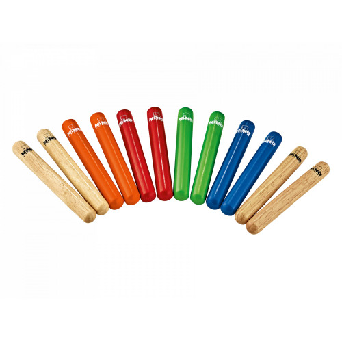 NINO Percussion Wood Claves Zestaw
