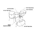 TAMA Imperialstar 20" Sky Blue Mist / Black Nickel+ MEINL HCS set